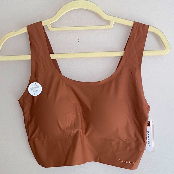 NWOT! Danskin terracotta longline sports bra top - Picture 2 of 7